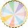 Creative Converting Pastel Celebrations Foil Dinner Plates 8-Pieces- 8.7-Inch Diameter