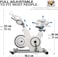 SKY LAND Exercise Bike For Indoor Cycling Spin Bike   Stationary Bike With 6 kg Fly Wheel,Magnetic Resistance 4 Way Adjustable Seat  Spin Bike With FS App - EM-1566