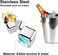 Stainless Steel Ice Cubes, Metal Whiskey Stones, Chilling Stones with Tongs &amp; Tray for Wine Beer, Gift Men Father