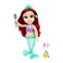 Disney Princess Doll Ariel Singing Friend 14" B/O