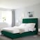 In House Las Palmas Velvet Bed Frame - Single - 200x100 cm - Dark Green