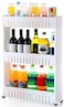 Other Three Tier Slide Out Storage Tower In Bathroom Kitchen With Wheels