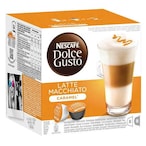 Buy Nescafe Dolce Gusto Latte Macchiato Caramel Coffee 16 Capsules in Kuwait