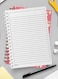Lowha Spiral Notebook With 60 Sheets And Hard Paper Covers With Abstract Triangle Design, For Jotting Notes And Reminders, For Work, University, School