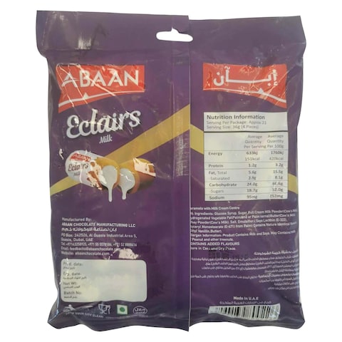 Abaan Eclairs Milk Chocolate 800g