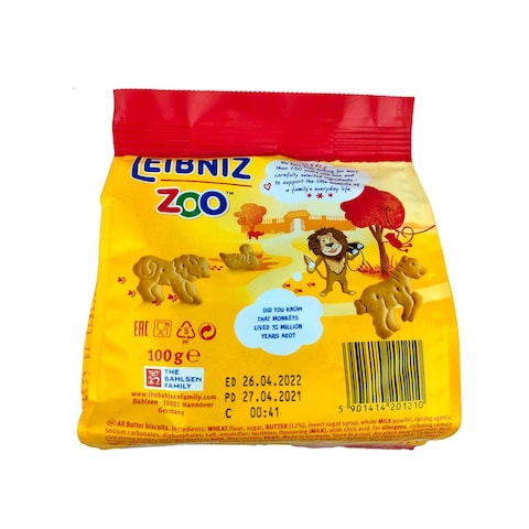 Bahlsen Zoo Original Butter Biscuit - 100 Gram