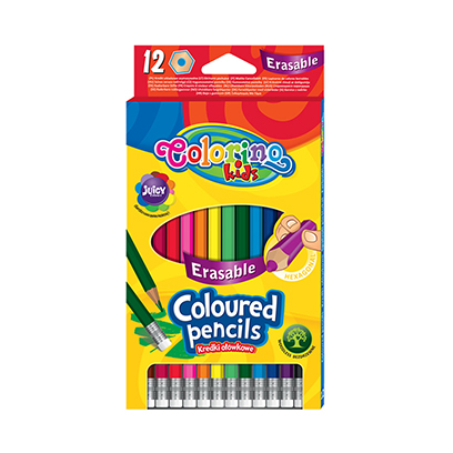 Coloring Kids Erasable Colored Pencil 12 Colors