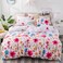 DEALS FOR LESS - King Size, Duvet Cover, Bed Sheet  Set of 6 Pieces, Floral Design