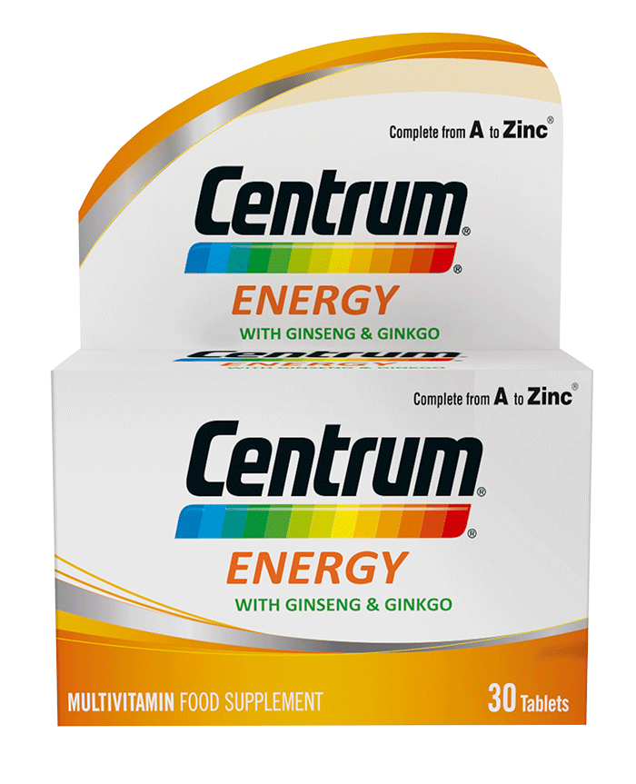 Centrum energy multivitamin tablets 30&#39;s