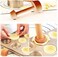 Doreen Egg Tart Mold Bottom Tamper Double Pastry Hammer Side Wooden Pusher Novelty Practical Kitchen Baking Molds Tool(GC939A)
