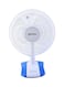 Krypton Table Fan 3 Speed Settings With Oscillating/Rotating And Static Feature 60 W Knf6026 White/Blue