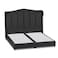 In House Shumt Linen Bed Frame - Single - 200x90cm - Dark Gray
