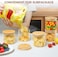 1CHASE Glass Food Storage Jars 600ml (Set Of 6) Round