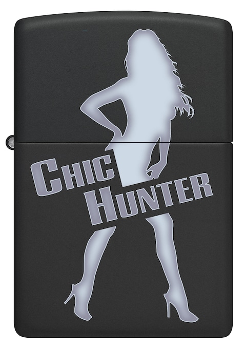 Zippo CI416334 218 Chic Hunter Black Matte Windproof Lighter