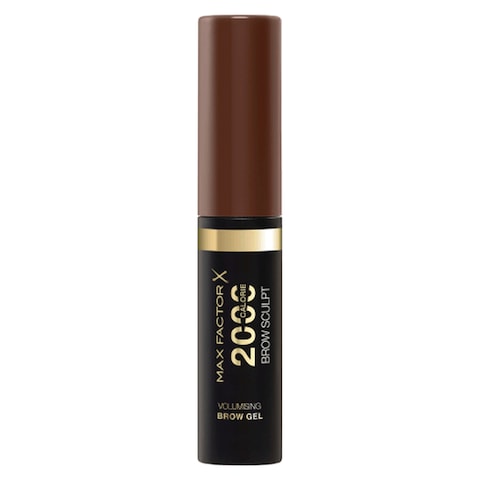 Max Factor 2000 Calorie Brow Sculpt Volumising Brow Gel 004 Black Brown 12g
