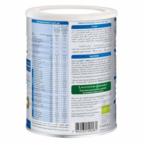 Holle Org Infant  Formula 2 400G