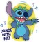 Disney Lilo &amp; Stitch Dancing Stitch 14-Inch Feature Plush, Musical Stuffed Animals, Alien, Blue