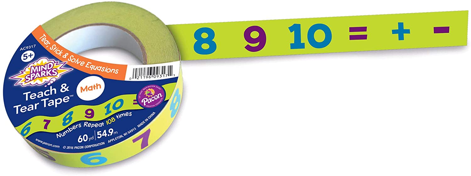 Buy Mind Sparks Teach & Tear Math Tape Online | Carrefour UAE