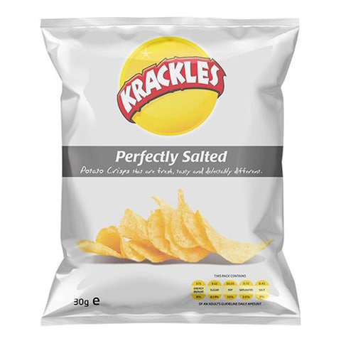 Krackles Perfectly Salted Potato Chips 30G