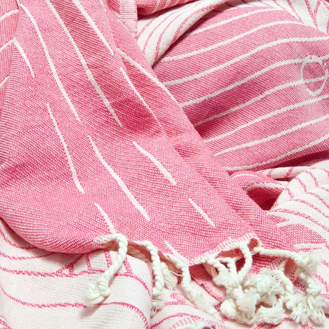 ANEMOSS Fish Patterned Turkish Peshtemal 100% Cotton Free of Microfiber Synthetic and Polyester Soft Quick Dry Versatile Beach Pool and Bath Peshtemal for Kids and Adults 39x70 in 100x180 cm