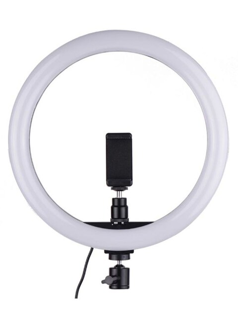 Generic - Dimmable Video Shooting LED Ring Photography Light Black/White