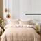 Luna Home Queen size 6 pieces, without filler, reversible duvet cover set, pine brown color, twigs design.