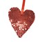 Red Mosaic Heart Christmas Hanging Decor 16x16cm