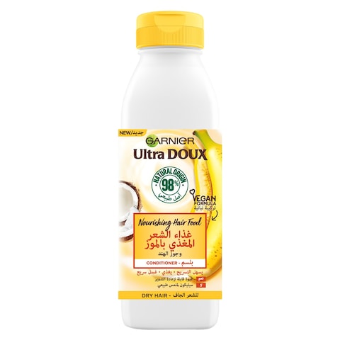 Garnier Ultra Doux Hair Food Banana Conditioner White 350ml