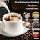 Decdeal - Electric Milk Frother Automatic Milk Foam Maker for Bulletproof Coffee Matcha Stainless Steel Whisk Battery Operated Mini Drink Mixer Blender