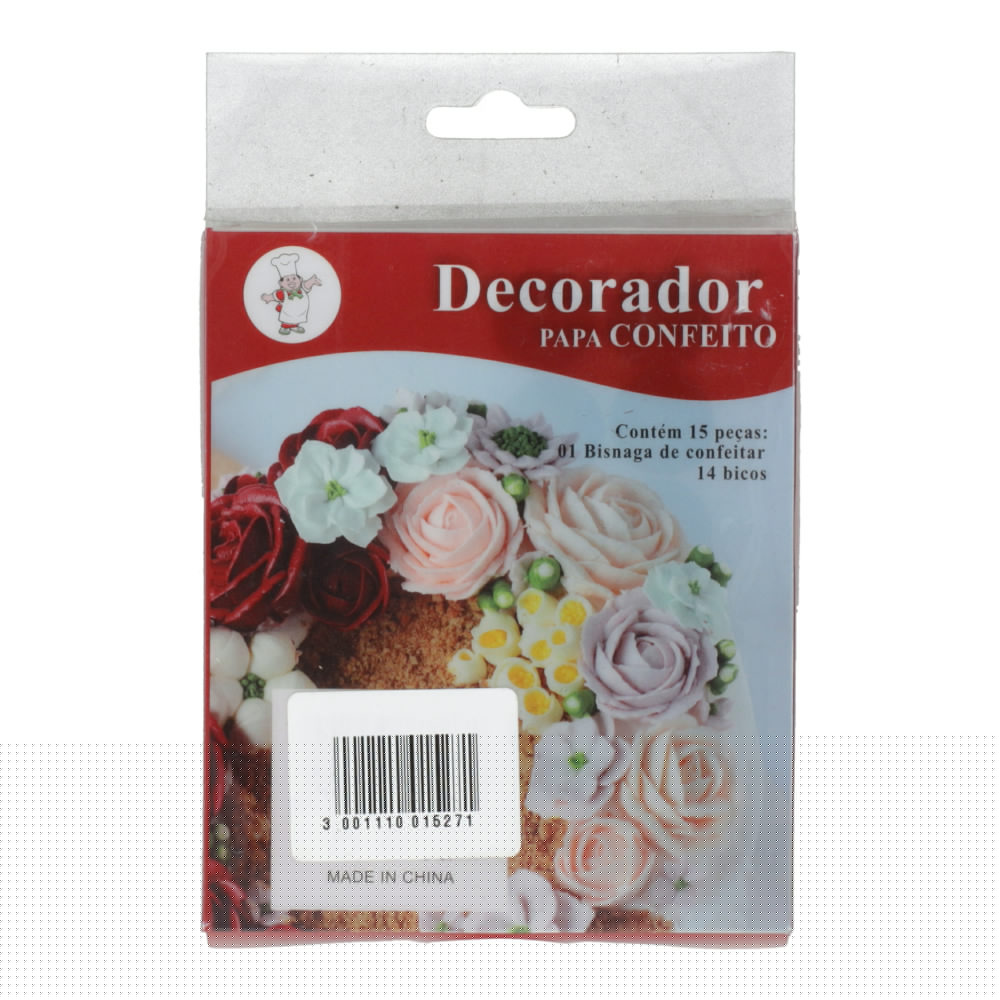 Decorador Papa Confeito 15 pcs