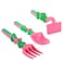 Eazy Kids Spoon, Fork &amp; Pusher - Pink, Gardening, 3Pcs