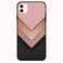 Theodor - Apple iPhone 12 6.1 inch Case Black Golden &amp; Pink Flexible Silicone