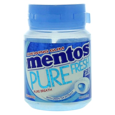 Mentos Sugar Free Pure Mint Gum - 28 Pieces