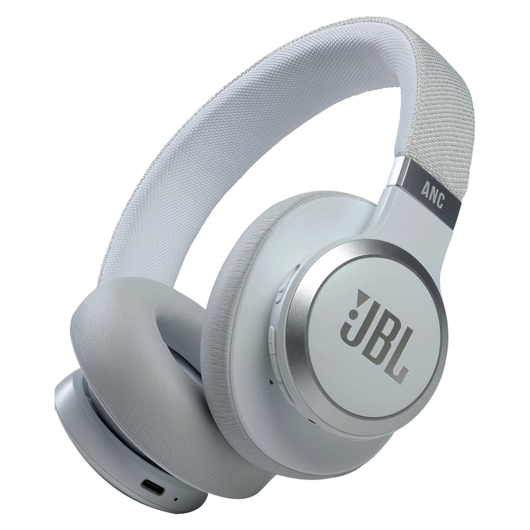 JBL Live 660NC Wireless Over Ear Noise Cancelling Headphones White