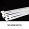 Generic-100pcs Self-Locking Nylon Ties Cable Ties Plastic Zip Ties 12 Inch 121lb Tensile Strength for Wire Organization Fixation Package(White)