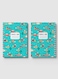 Lowha Spiral Notebook With 60 Sheets And Hard Paper Covers With Tropical Fish Design, For Jotting Notes And Reminders, For Work, University, School