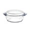 Aiwanto 1000ml Glass Bowl with Lid Fruit Salad Bowl Dining Table Food Storage Bowl