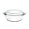 Aiwanto 1000ml Glass Bowl with Lid Fruit Salad Bowl Dining Table Food Storage Bowl