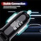 Gzar - 4 Port QC 3.0 Fast Charging USB-A Car Charger Cigarette Lighter Adaptor with LED Light For Android Phones iPhone 13/12/12 Mini/11 Pro Samsung Galaxy S21/S20 Huawei - BLACK