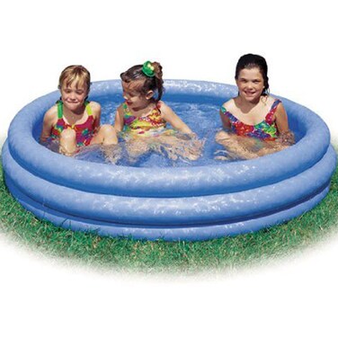 Intex Inflatable Crystal Swimming Pool 1.68mx38cm Blue