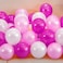 Party Time 50-Pieces 12inch Fuchsia Pink, Light Pink and White Latex Balloons, Birthday Balloons Helium Balloons For Wedding Baby Shower Valentine's Day Balloon and Birthday Party Decoration - Party S