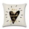 Rishahome All You Need is Love Printed Cushion Cover, 45x45 cm