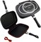 Dessini Two-Sided Double Grill Non-Stick Teflon Pan 36 Cm, Black