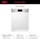 AEG Dishwasher Built-In, Semi Integrated, 13 PS, 5 Programs + 4 Temperatures, EDW1850, 50/60Hz, FEE53670ZM, Made In Poland (1 Year Warranty)