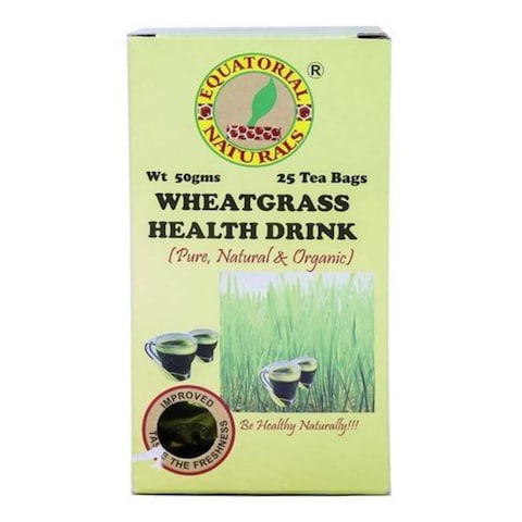 Equatorial Natural Pure Health Drink Wheatgrass Tea Bags 50g