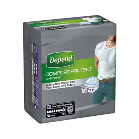Depend  Pull-Ups Comfort-Protect Adult Pants Small/Medium71-117CM 10 Count