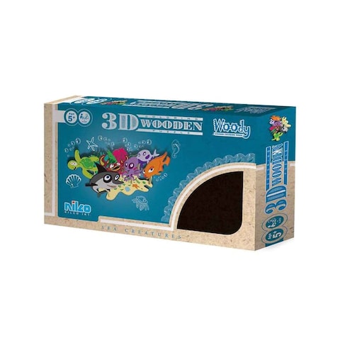 Nilco 3D Sea Creatures Shaped Wooden Puzzle