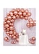 Metallic Chrome Balloons 50 Pcs 12 Inch Helium Shiny Thicken Latex Party Decoration (Chrome Rose Gold)