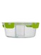 Royalford 2-Compartment Food Container Clear/Green 950ml