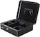 Rubik Large Cash Box Steel Register With Tray And Lock Durable Portable Money Box Safe For Bills Jewelry Receipts Coins (25x20x9cm) Black